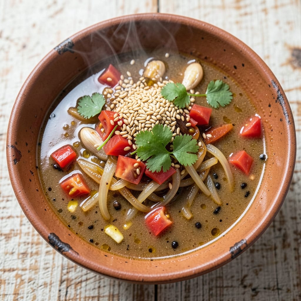 Ademe Soup Recipe: Fermented Umami Depth With Toasted Barley Crunch