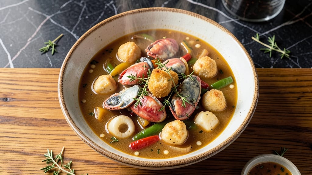Bahamian Crab Soup and Dough Recipe: Spiced Broth Meets Buttery Conch Bites