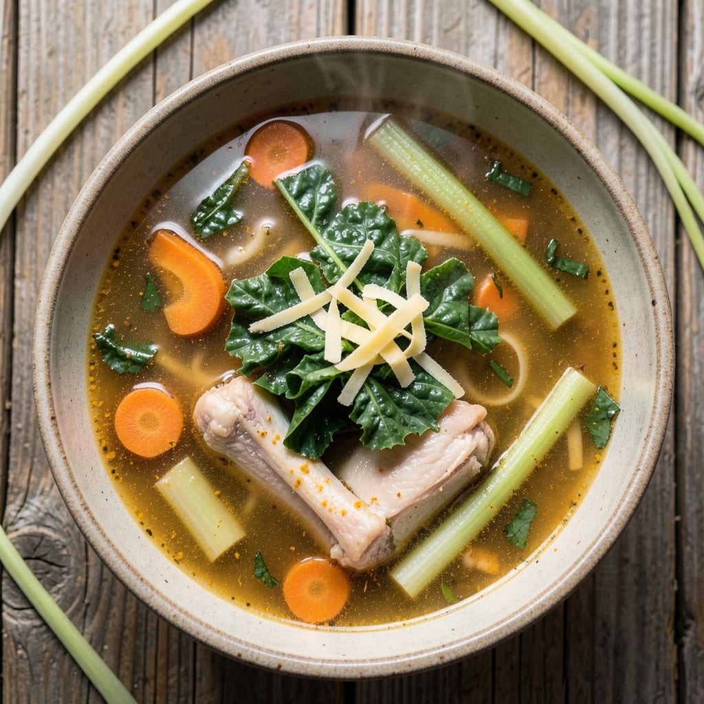 Alkaline Chicken Soup Recipe: Gut-Soothing Turmeric-Ginger Elixir