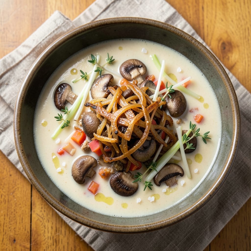 5 Star Mushroom Soup Recipe: Velvety Umami Depth from Wild Foraged Blend