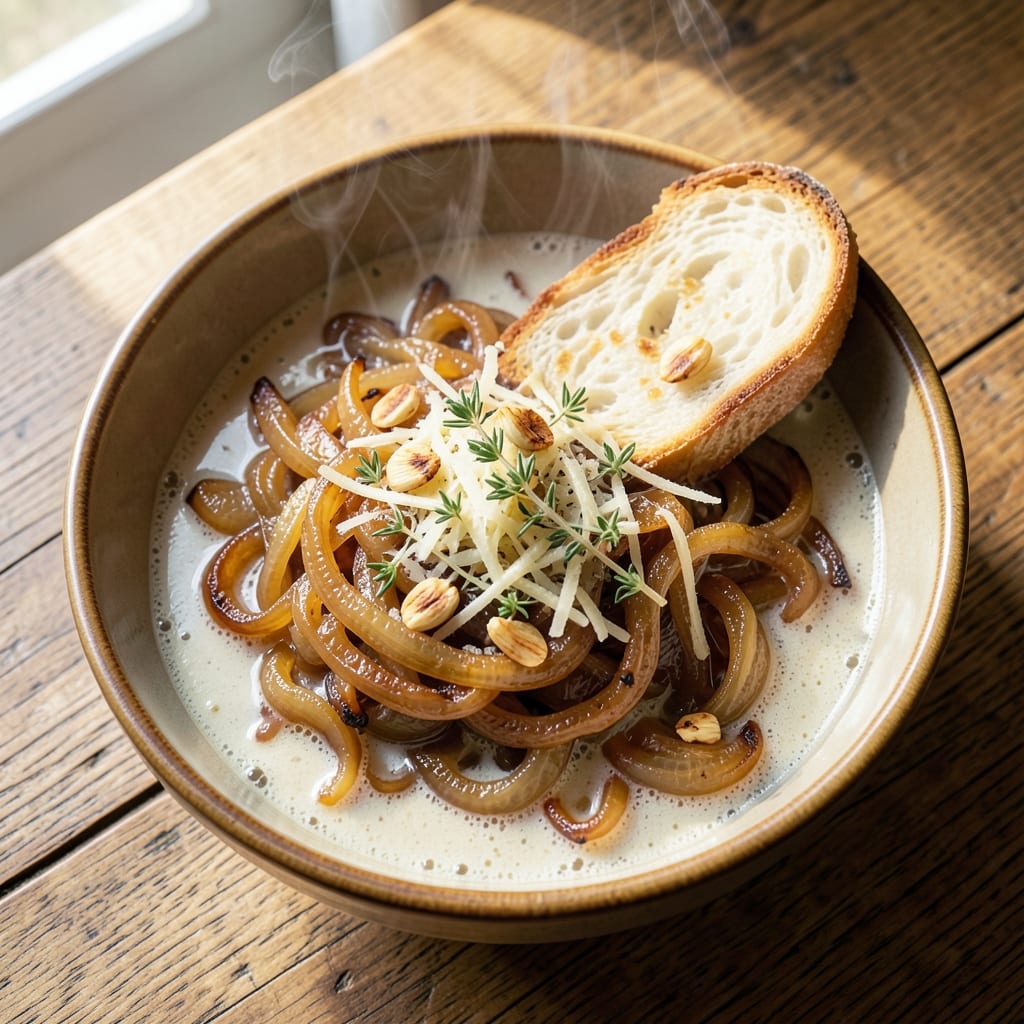 Alcohol Free French Onion Soup Recipe: Caramelized Depth Without the Beer Bite