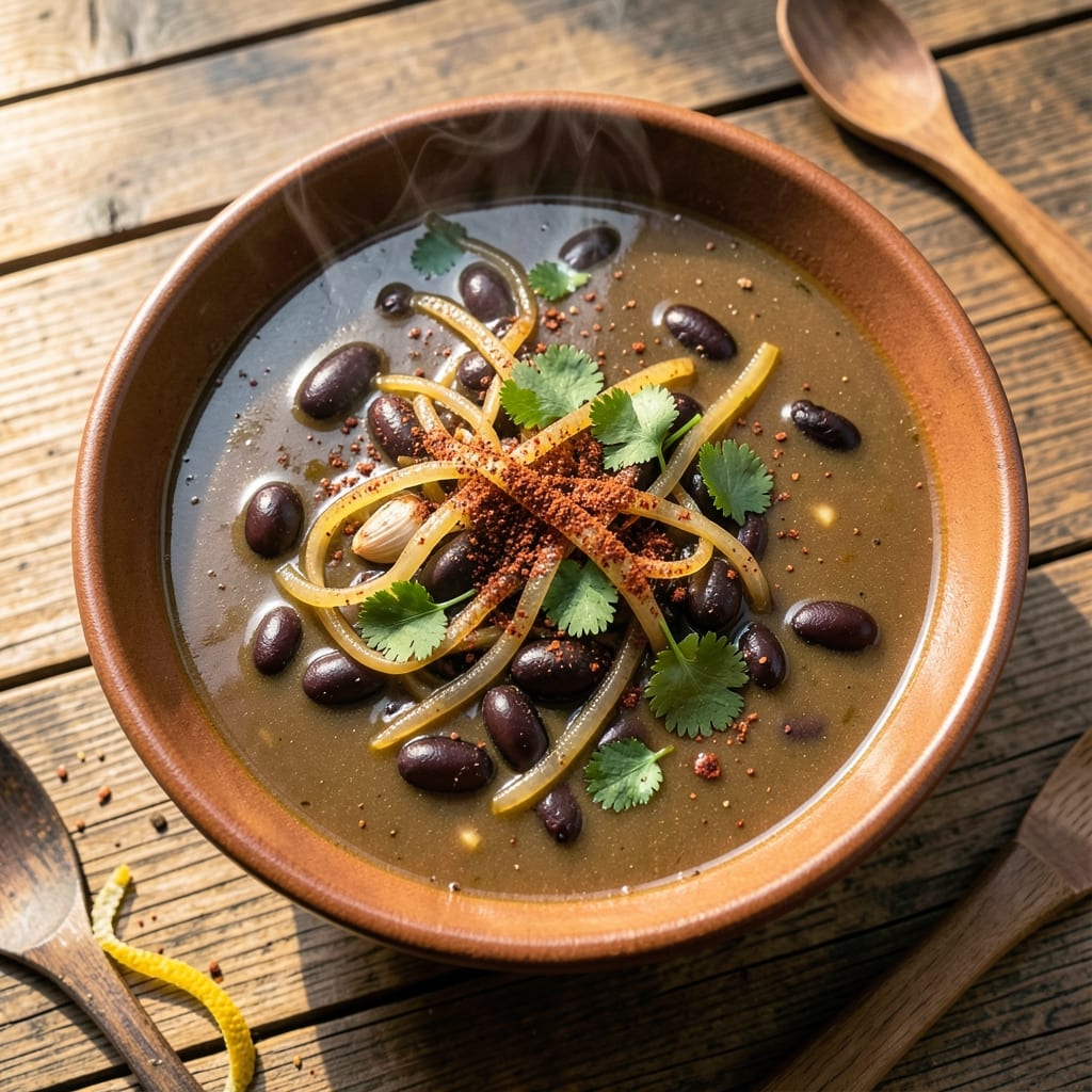 20-Minute Black Bean Soup Recipe: Smoky Cumin and Charred Corn Crunch Fusion