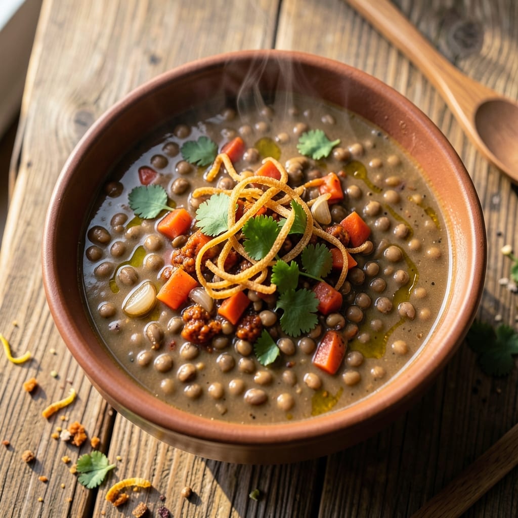 Algerian Lentil Soup Recipe: Harissa-Spiced Depth With Toasted Cumin Crunch