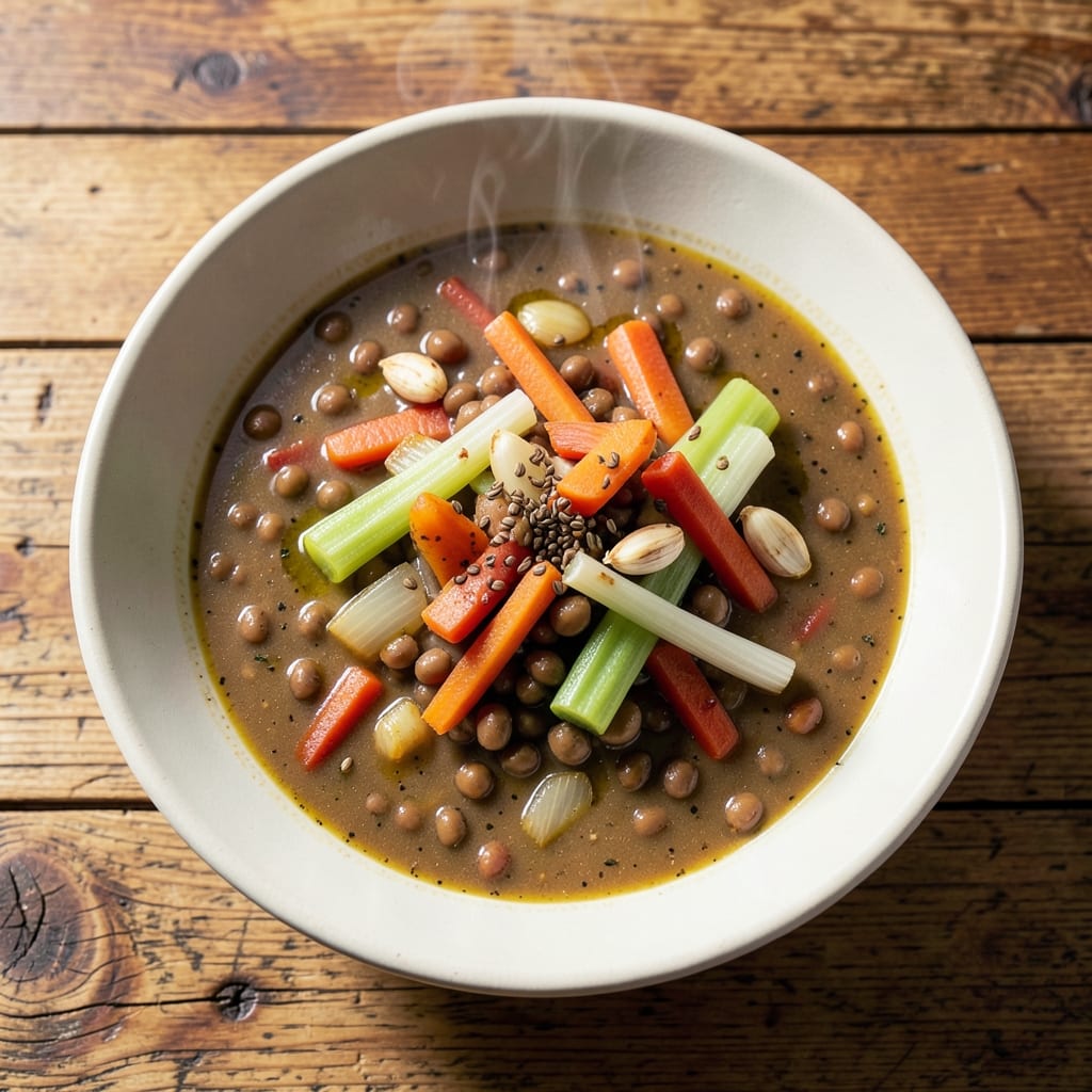 3 Lentil Soup Recipe: Earthy Umami Depth With Toasted Spice Crunch