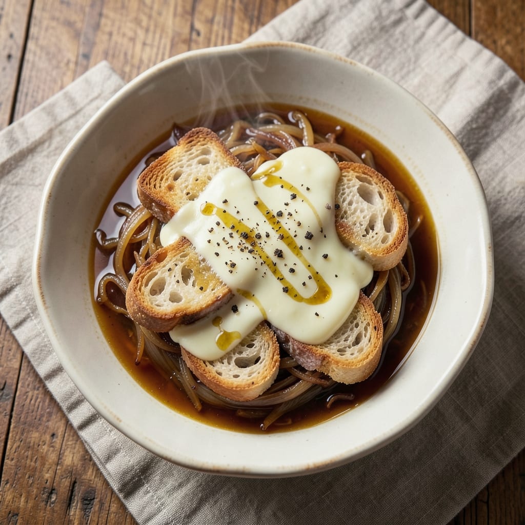 5 Star Onion Soup Recipe: Gruyère Gold and Caramelized Layers