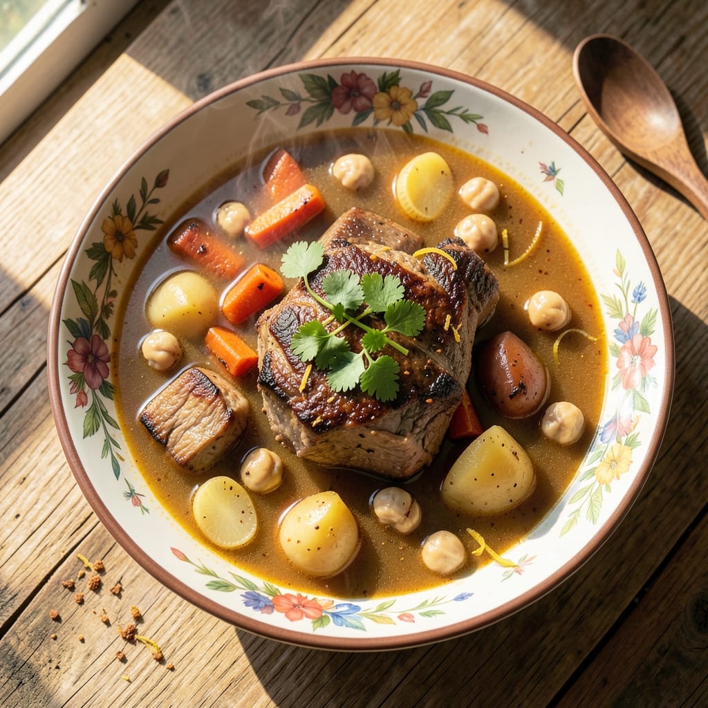 Algerian Chorba Soup Recipe: Harissa-Kissed Lamb and Chickpea Harmony