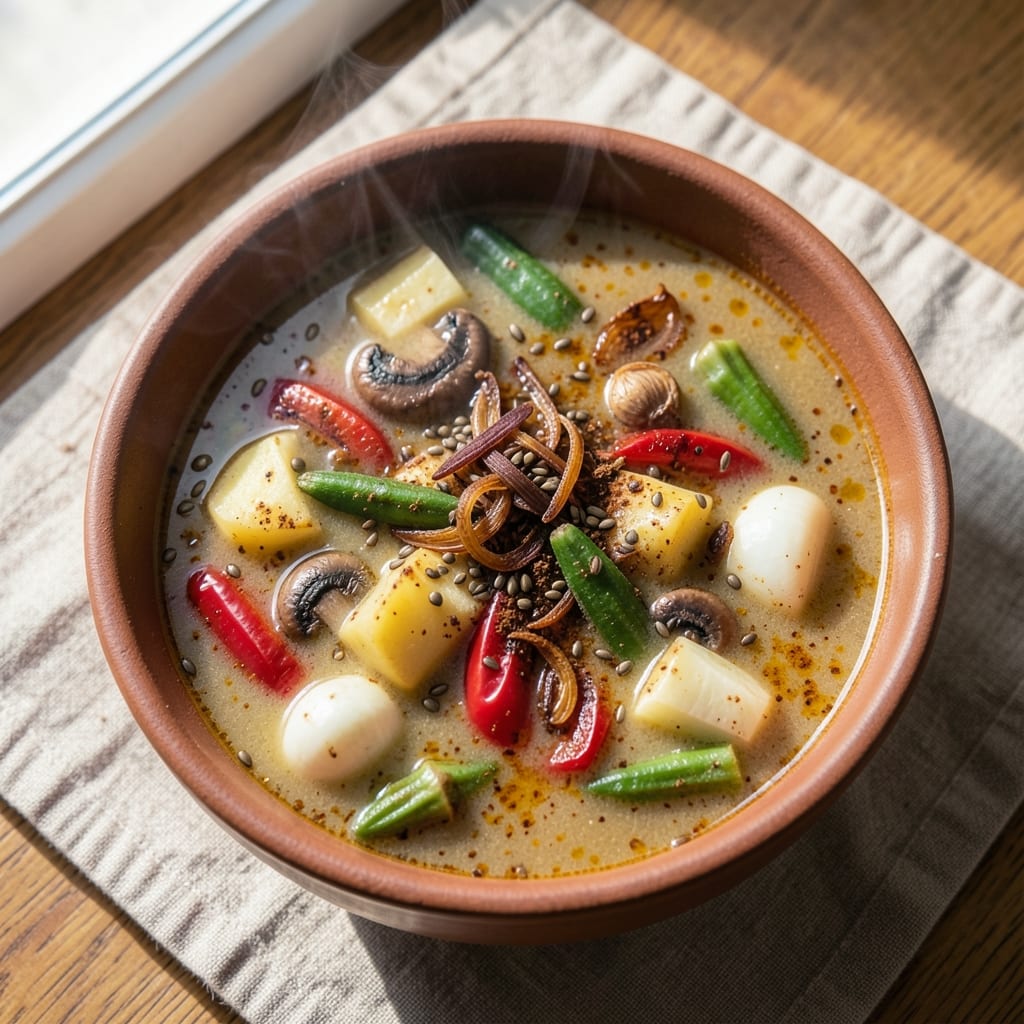 10-Spice Vegetable Soup Recipe: Toasted Cumin and Coriander Crunch