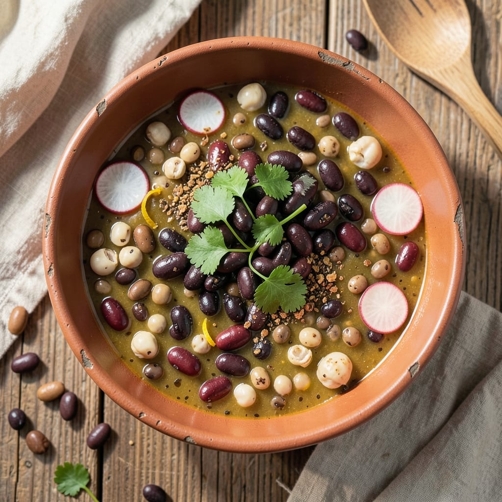 12 Bean Vegetarian Soup Recipe: Pantry-Packed Protein With Toasted Spice Crunch