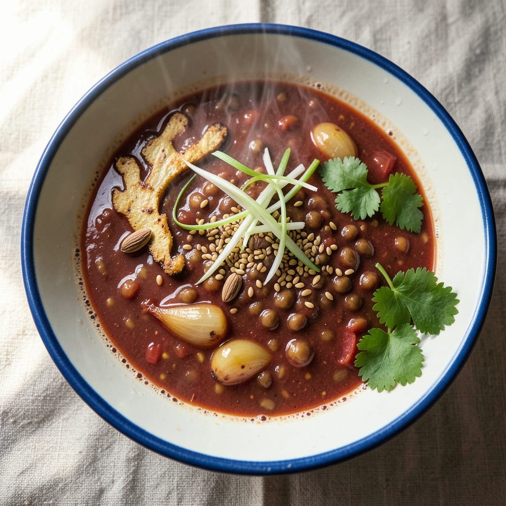 African Lentil Soup Recipe: Earthy Berbere Spice and Coconut Cream Harmony