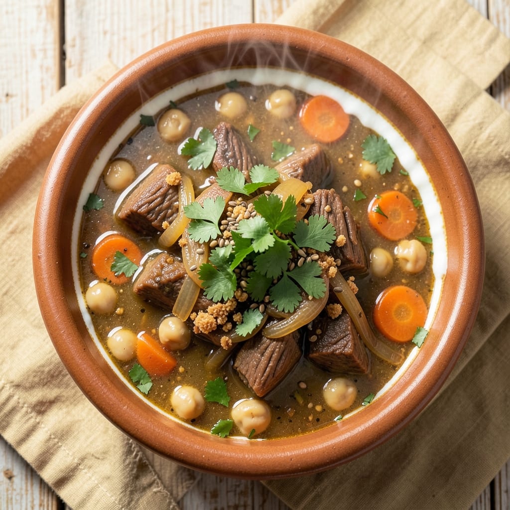 Algerian Harira Soup Recipe: Spiced Lamb and Chickpea Comfort in One Pot