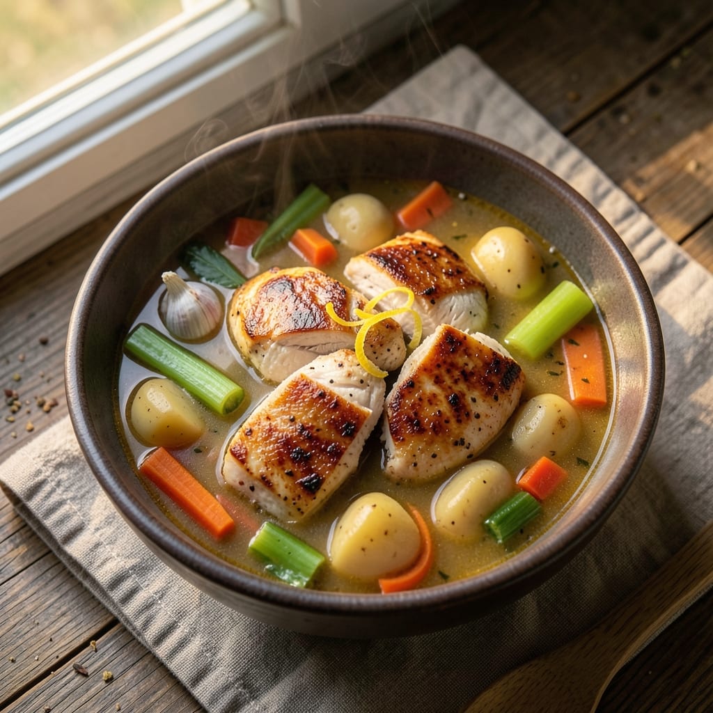 Alison Roman's Chicken Soup Recipe: Herbed Broth with Shredded Comfort