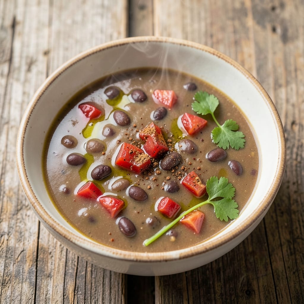 5-Ingredient Black Bean Soup Recipe: Spiced Tomato and Cumin Simmer