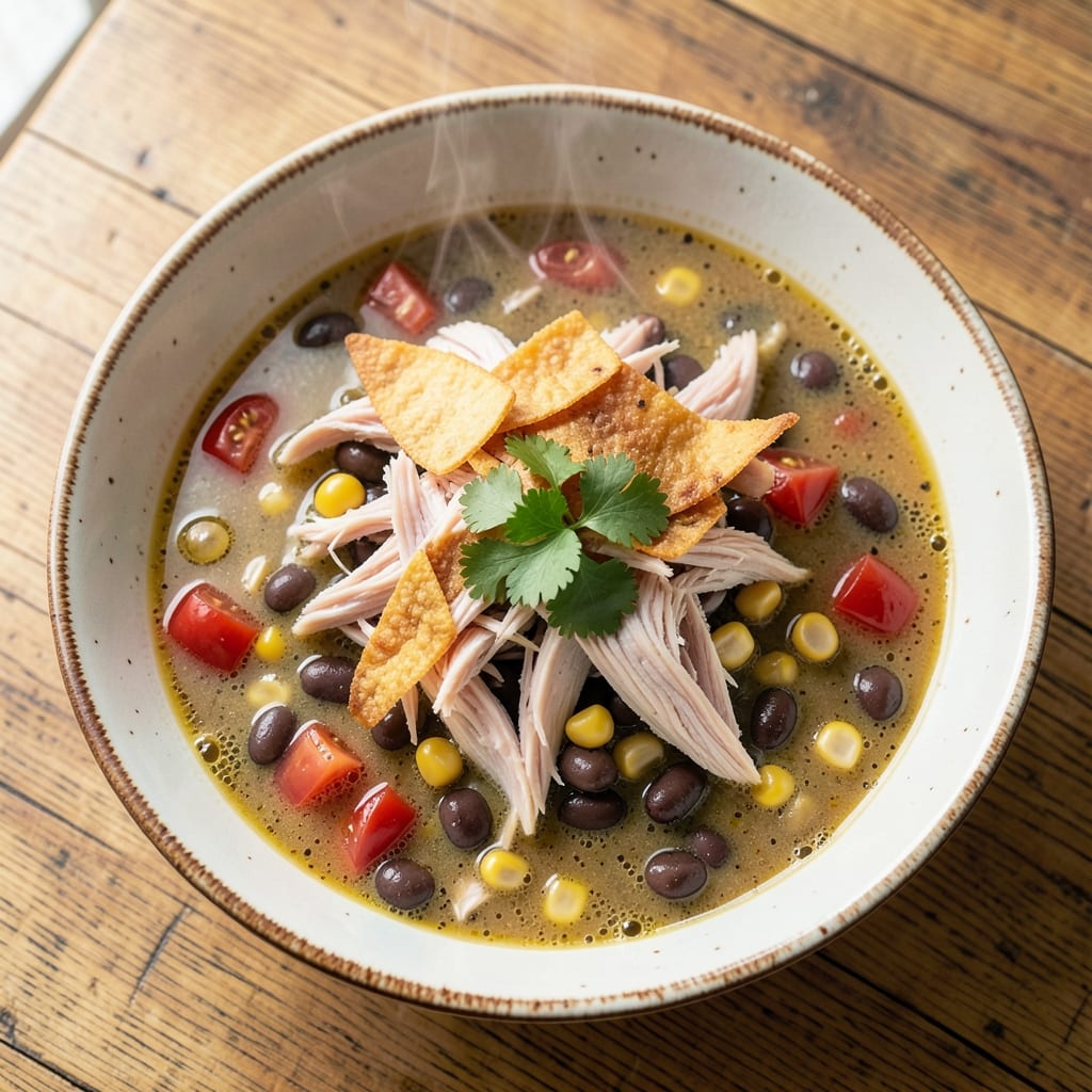 5-Can Chicken Tortilla Soup Recipe: Smoky Cumin and Corn Crunch in One Pot