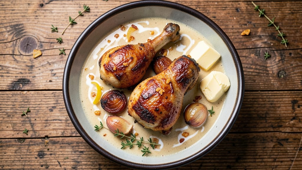 Baked Chicken Thighs with Cream of Chicken Soup Recipe: Crispy Skin and Creamy Sauce Harmony