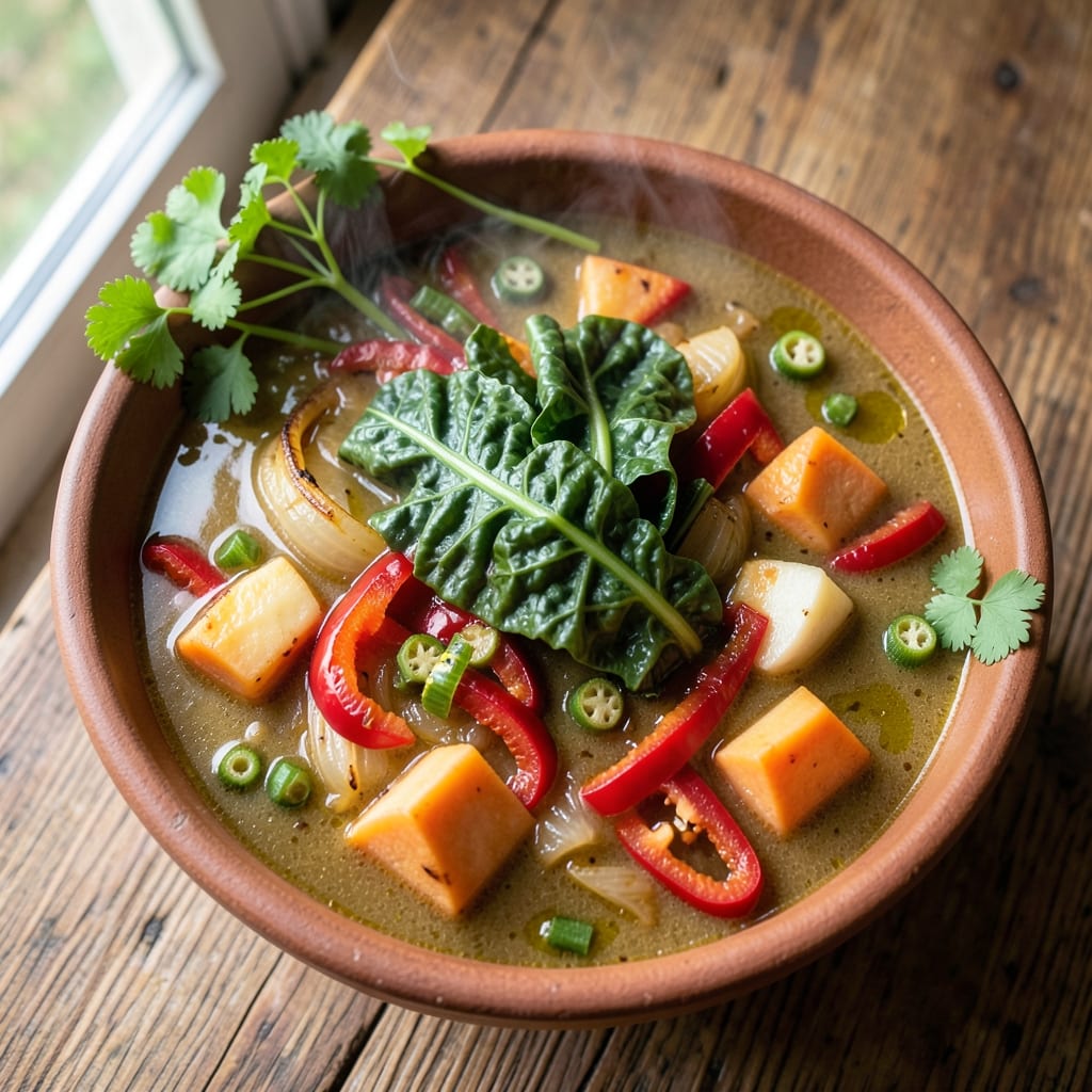 African Vegetable Soup Recipe: Bold Spice and Earthy Tomato Harmony