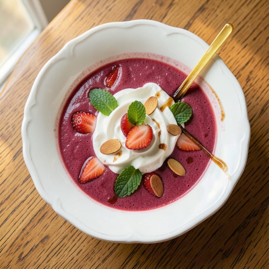 1900 Park Fare Strawberry Soup Recipe: Velvet-Thick Swirls with Vanilla Bean Elegance