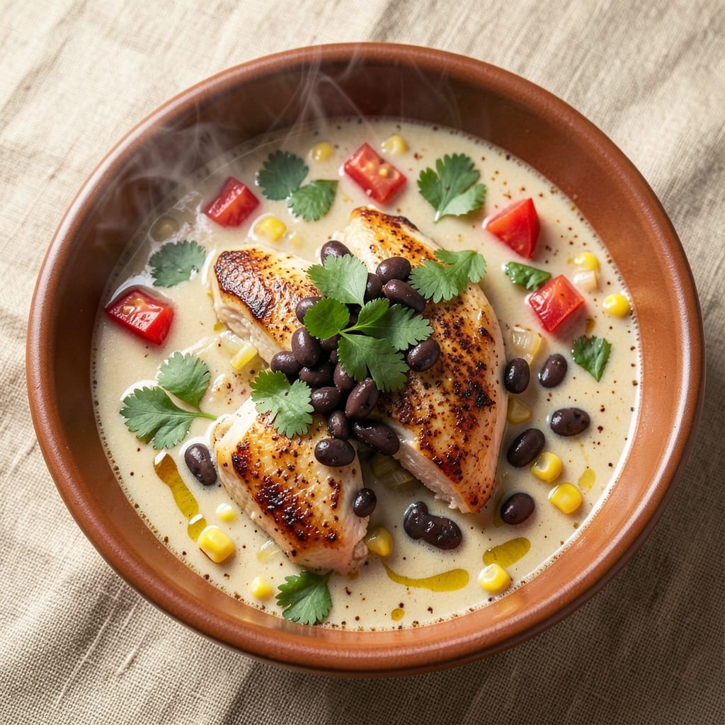 5 Star Chicken Tortilla Soup Recipe: Spiced Tortilla Crunch and Creamy Corn Magic