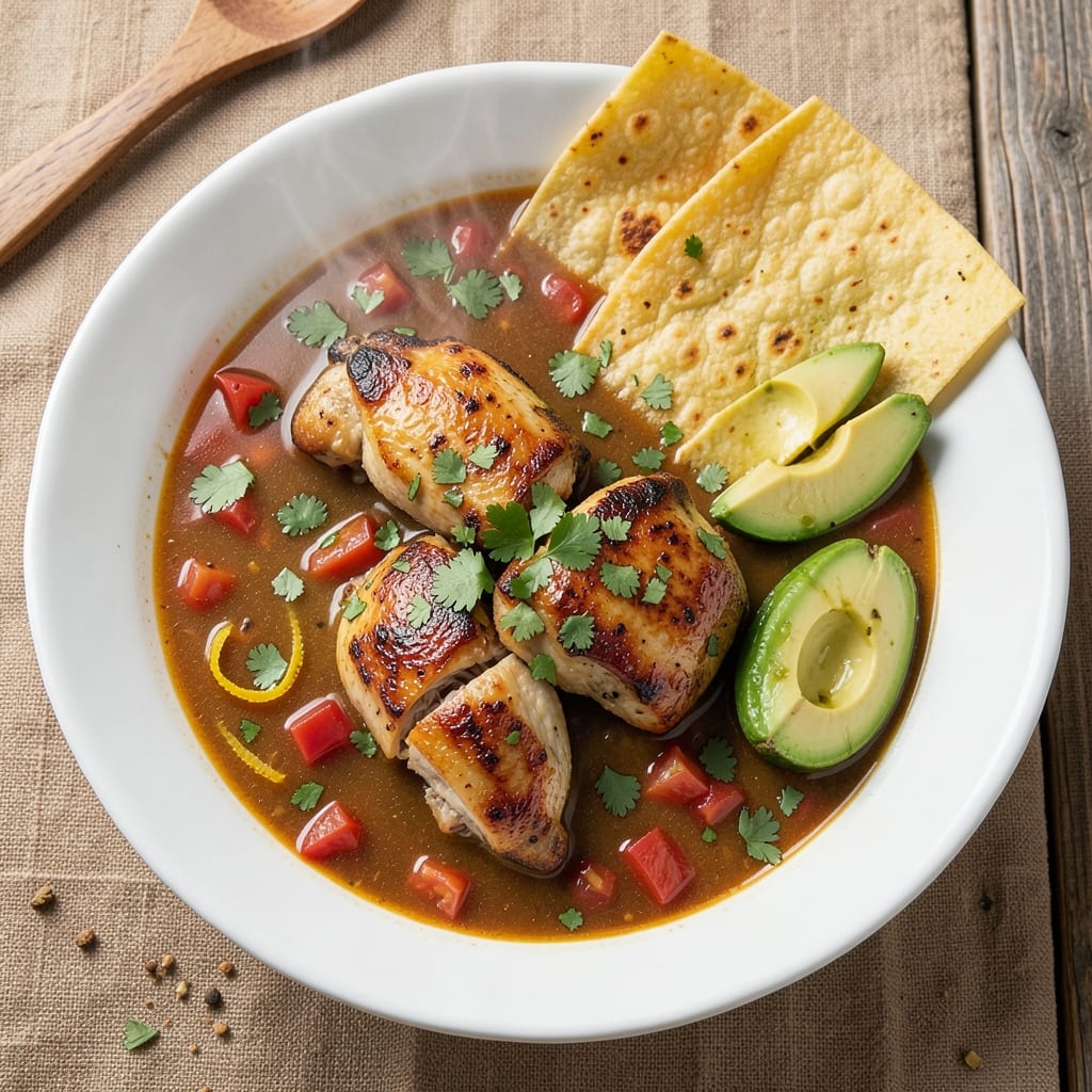 5-Ingredient Chicken Tortilla Soup Recipe: Spicy, Zesty One-Pot Magic