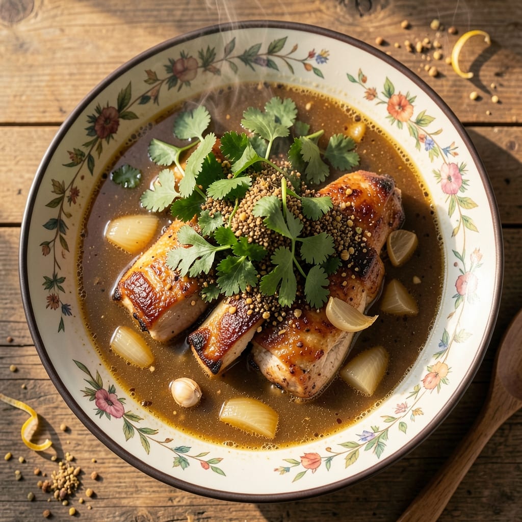 Afghani Chicken Soup Recipe: Fragrant Cardamom and Saffron Simmered Delight