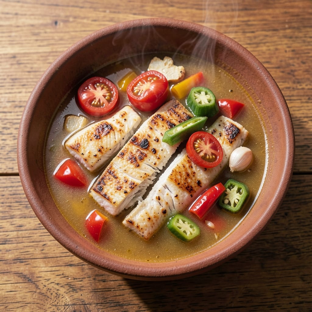 African Fish Soup Recipe: West African Spice and Okra Harmony