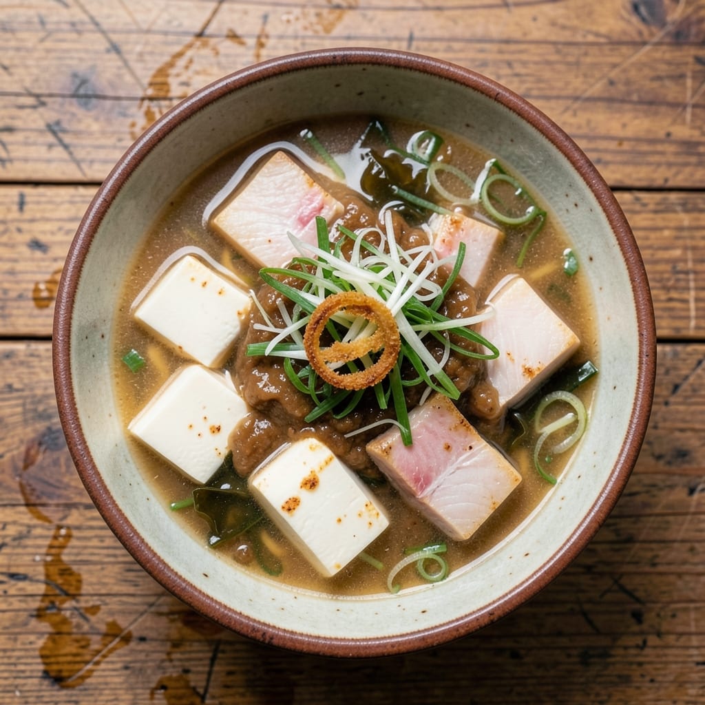 Akadashi Miso Soup Recipe: Fermented Umami Richness with Tofu and Wakame