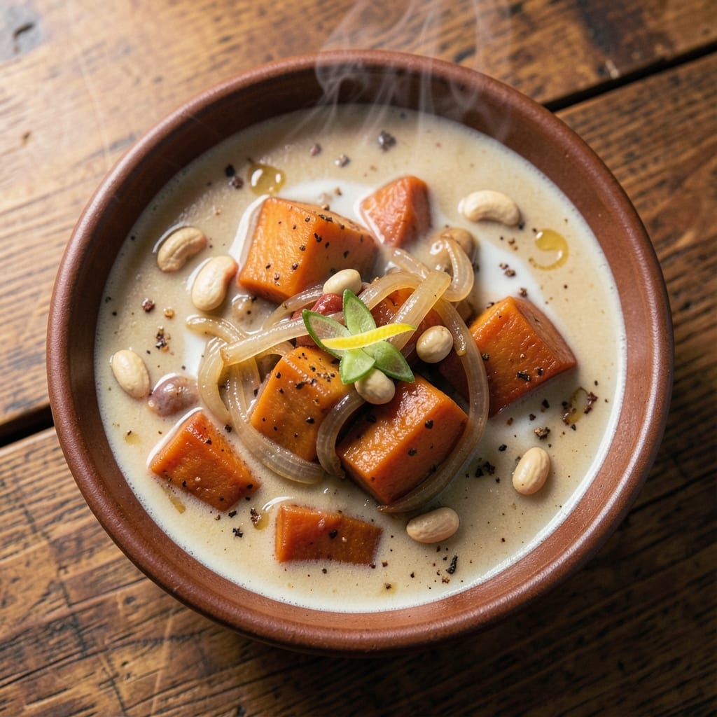 African Peanut Sweet Potato Soup Recipe: Spiced Nutty Depth in One Pot