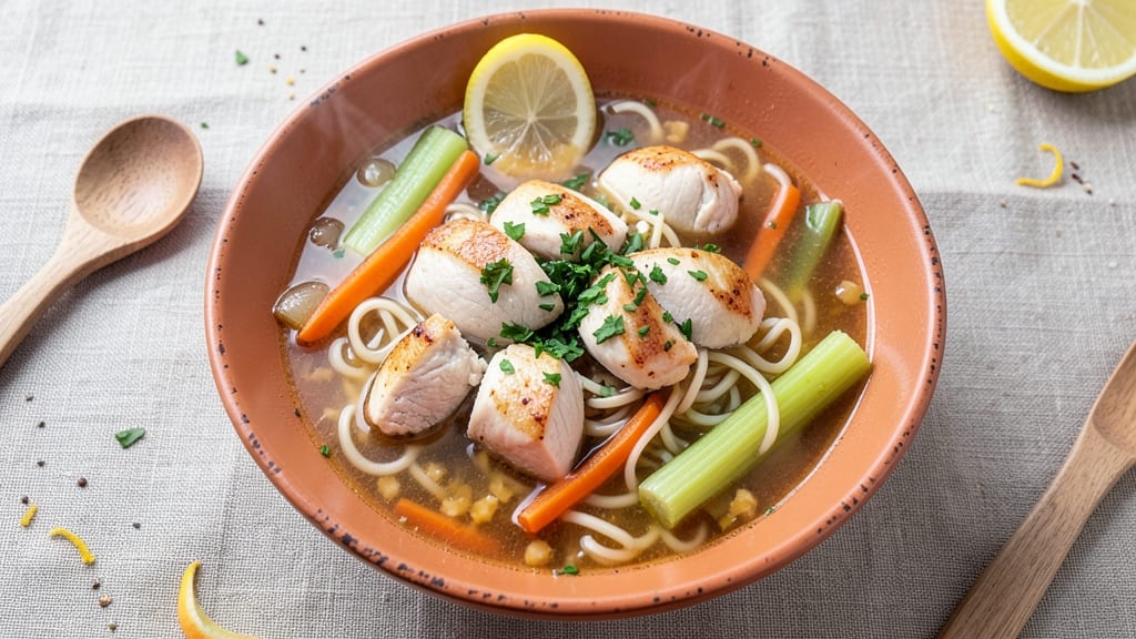 Au Bon Pain Chicken Noodle Soup Recipe: Homestyle Warmth With Perfectly Tender Chicken