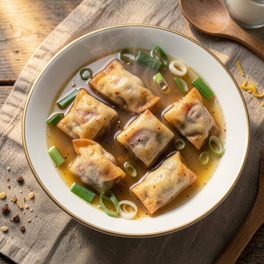 Aldi Mini Wonton Soup Recipe: Crispy Wonton Bites in Creamy Broth