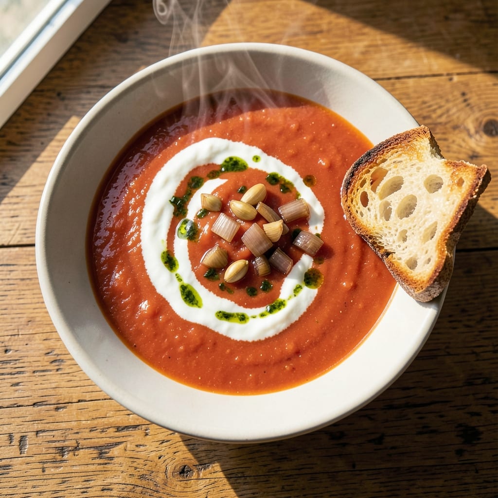 1 Serving Tomato Soup Recipe: Single-Serving Velvety Richness