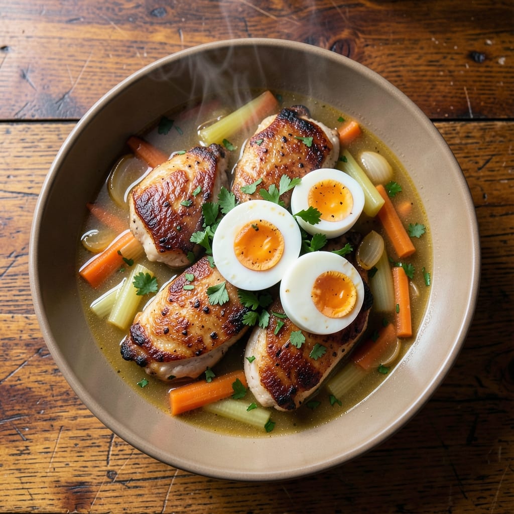 2nd Ave Deli Chicken Soup Recipe: Egg-Rich Broth That Stays Thick All Day