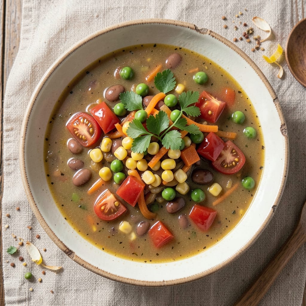5-Can Vegetable Soup Recipe: Pantry-to-Pot Umami Bomb in 30 Minutes