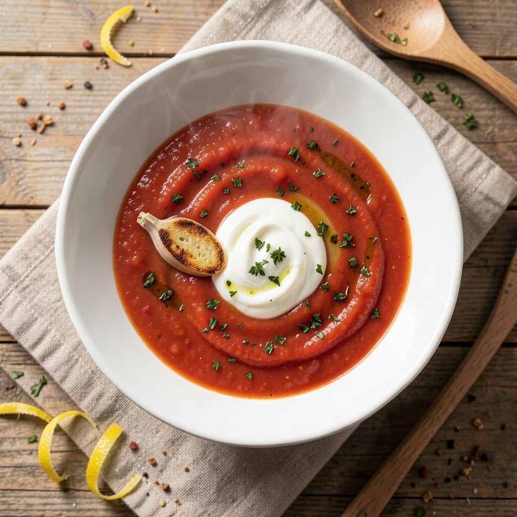 3-Ingredient Tomato Soup Recipe: Pantry-Perfect Velvety Richness
