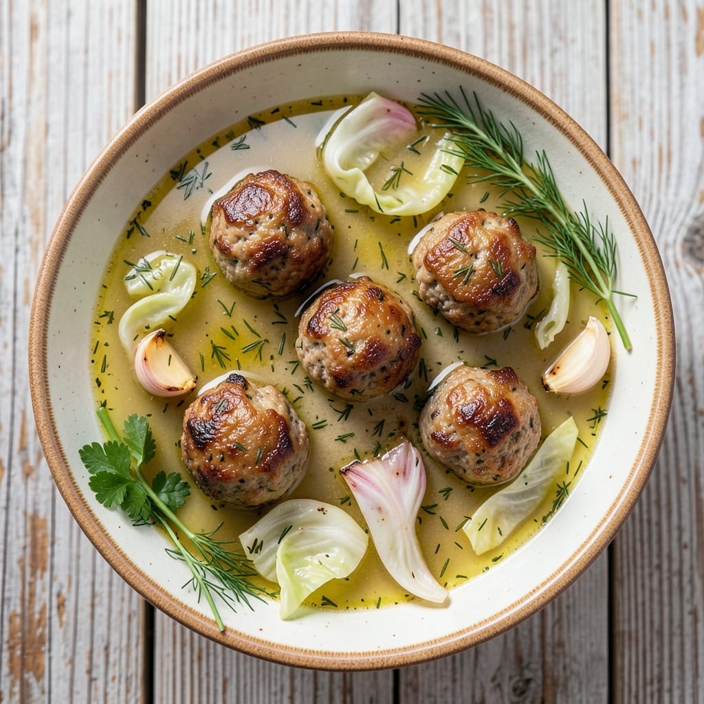 Albondigas Soup Recipe with Cabbage: Spanish-Style Meatballs in Herb-Infused Broth