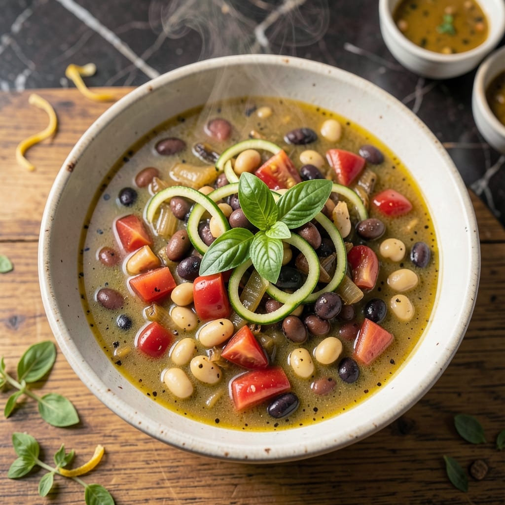 3 Bean Minestrone Soup Recipe: Blue Zone-Approved Fiber Boost in One Pot