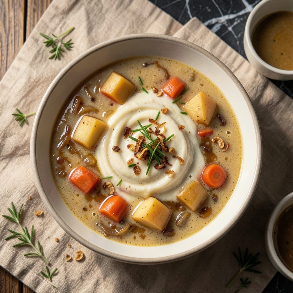 Aldi Potato Soup Recipe: Velvety Creaminess With Crispy Bacon Topping